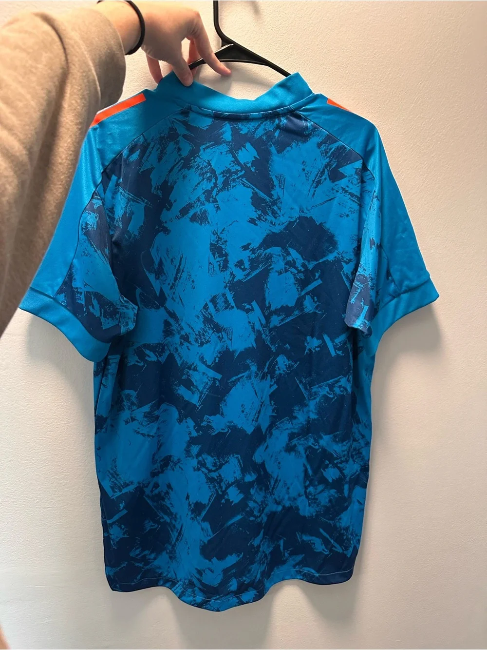 Columbus crew Men's Blue and Orange Soccer Jersey